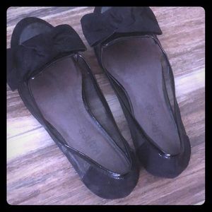 J. Renee black bow flats